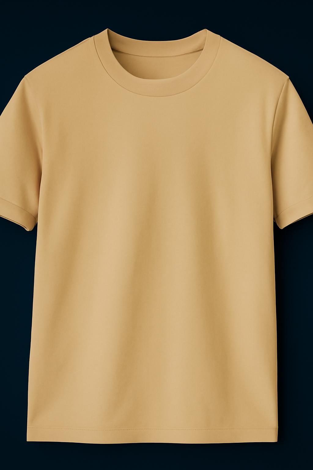 Essential Beige Crew Neck T-Shirt