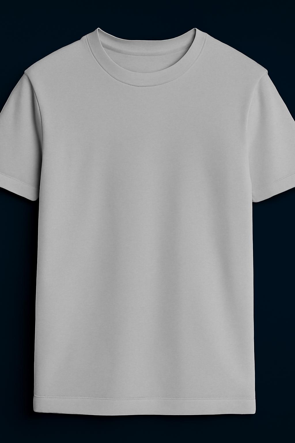 Essential Silver Grey Crew Neck T-Shirt