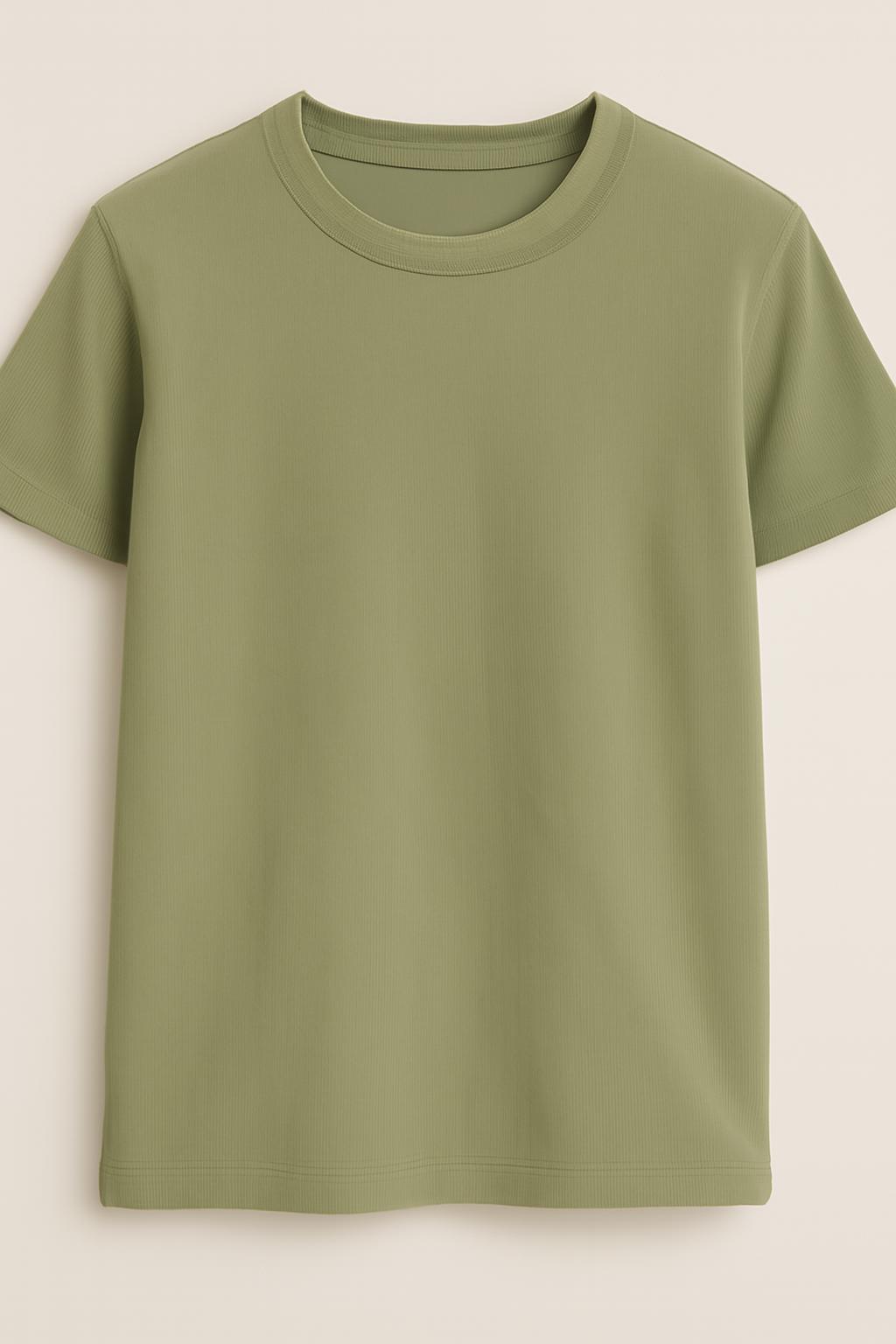 Essential Olive Green Crew Neck T-Shirt